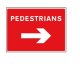 SITE SIGN - Pedestrian Arrow Right