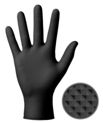 Ideall Grip Black Nitrile Glove (50)