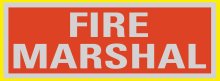 Reflek Fire Marshal Rear Logo