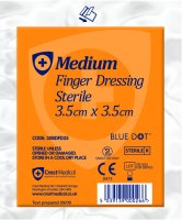 BLUE DOT FINGER DRESSING 3.5x3.5cm