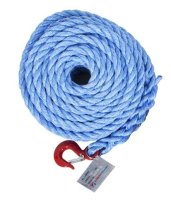 18mm Certified Polypropylene Rope c/w 1.5 Tonne Snap Hook